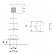 Transmisor de presion 4-20 ma 0-10 bar